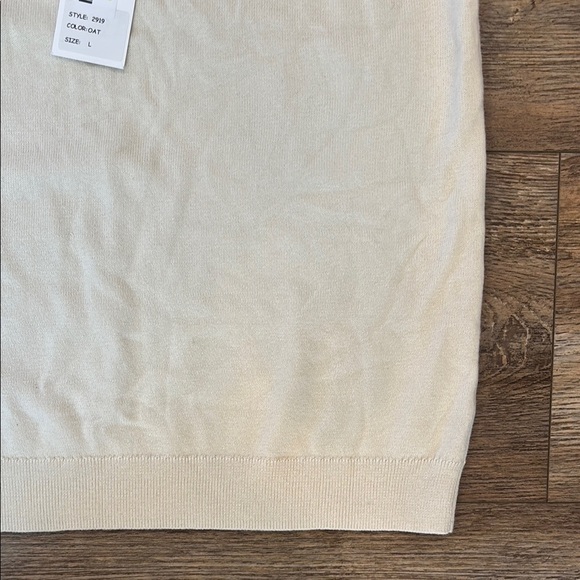 J. Society Women's Size Large Cream 100% Cotton Ruffle Tank NWT - Picture 7 of 13